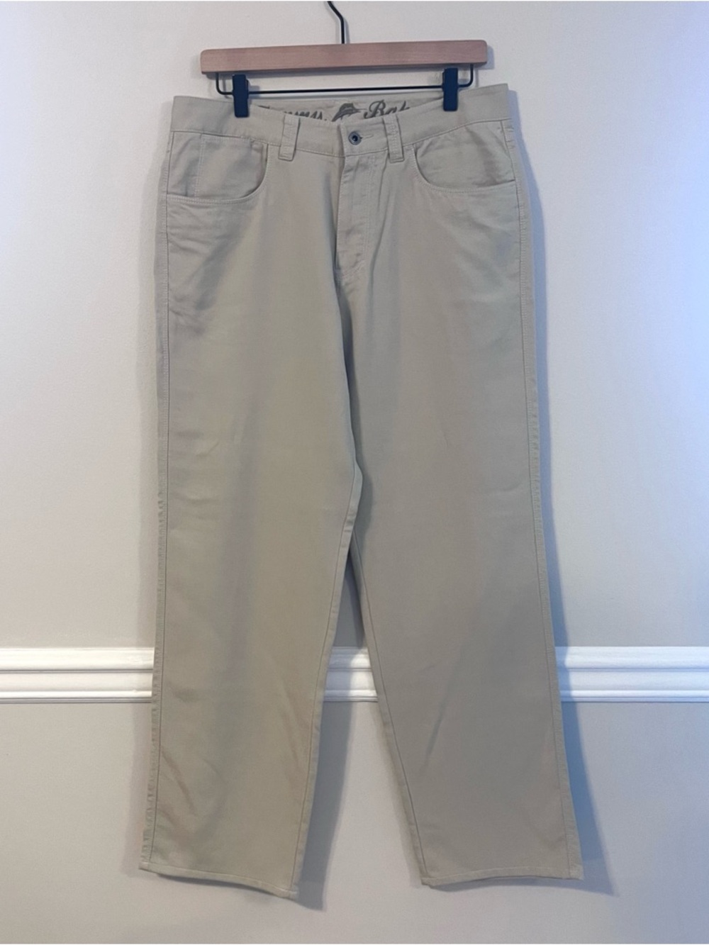 Tommy Bahama Men’s Khaki Casual Pants Size 32 Straight Fit Lightweight Tencel